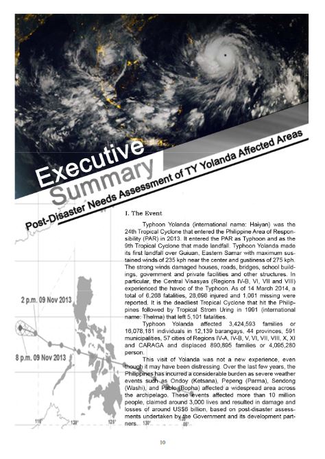 reflection essay about typhoon yolanda